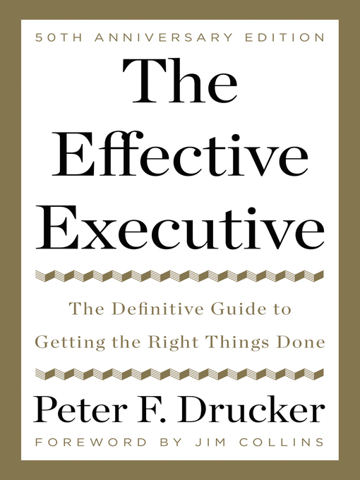 Cover image for The Effective Executive
